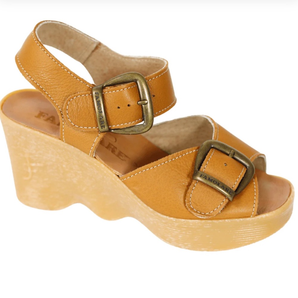 Famolare 70s Double Vision wedge heels